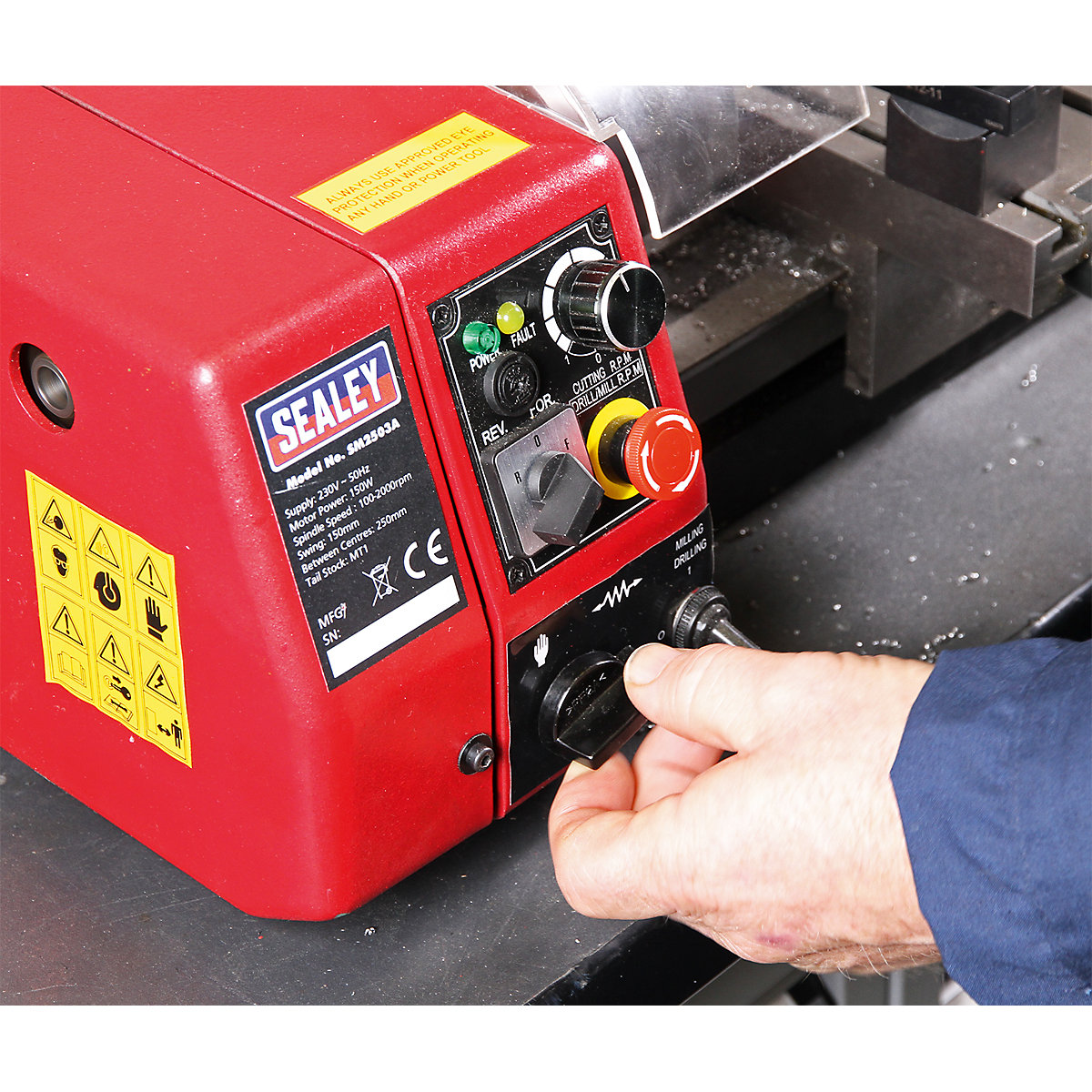 Sealey Mini Lathe & Drilling Machine (Product illustration 3)-2