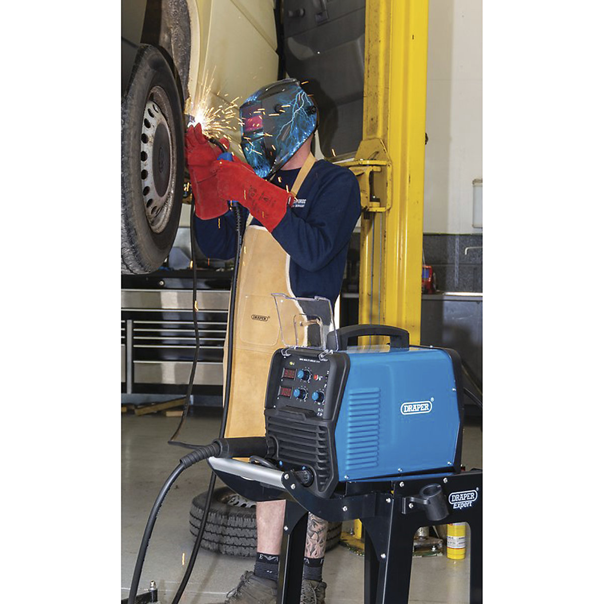 Draper Gas/Gasless MIG Inverter Multi-Welder | 200A (Product illustration 3)-2