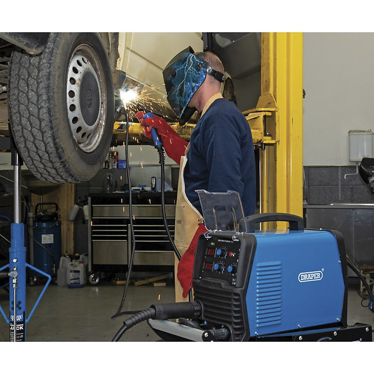 Draper Gas/Gasless MIG Inverter Multi-Welder | 200A (Product illustration 4)-3