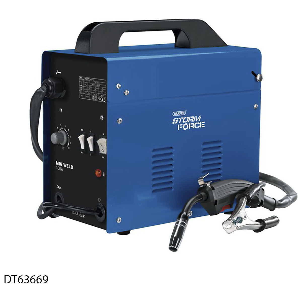 Draper Storm Force Gasless MIG Welder (Product illustration 2)-1
