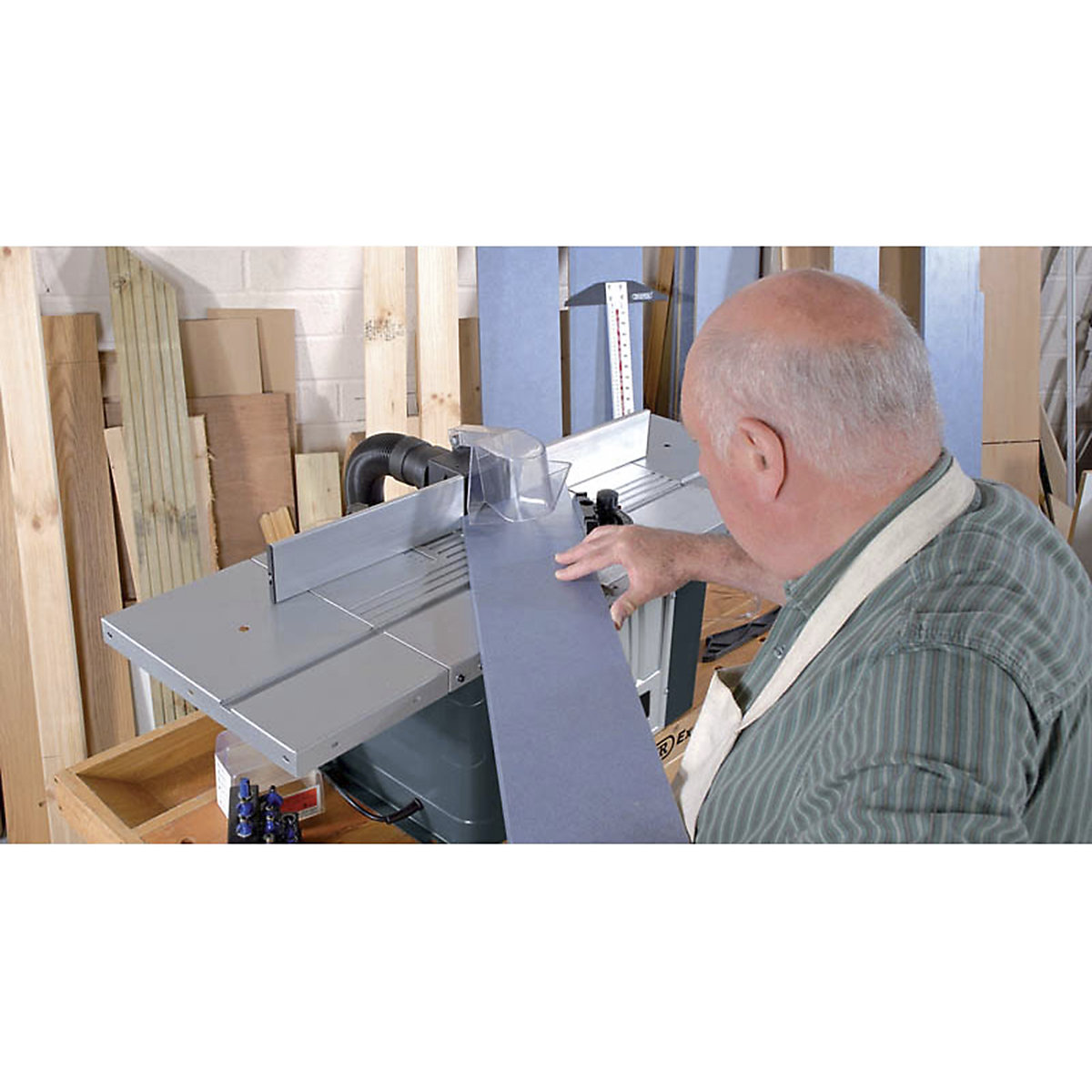 Draper Bench Mounted Spindle Moulder | 1500W (Product illustration 3)-2
