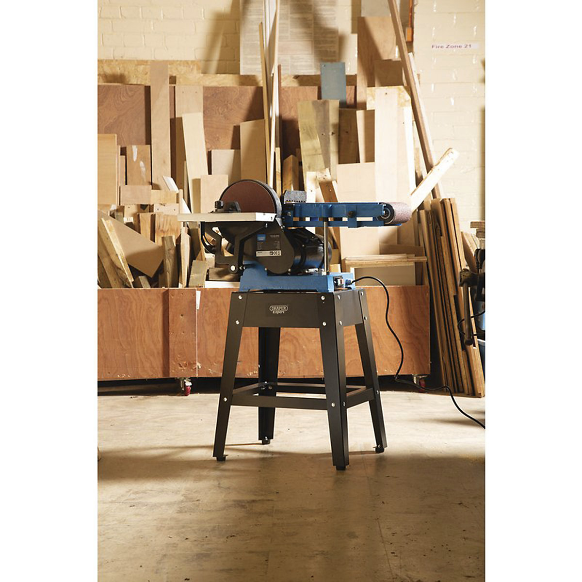 Draper Expert Belt & Disc Sander with Tool Stand | 750W (Product illustration 2)-1