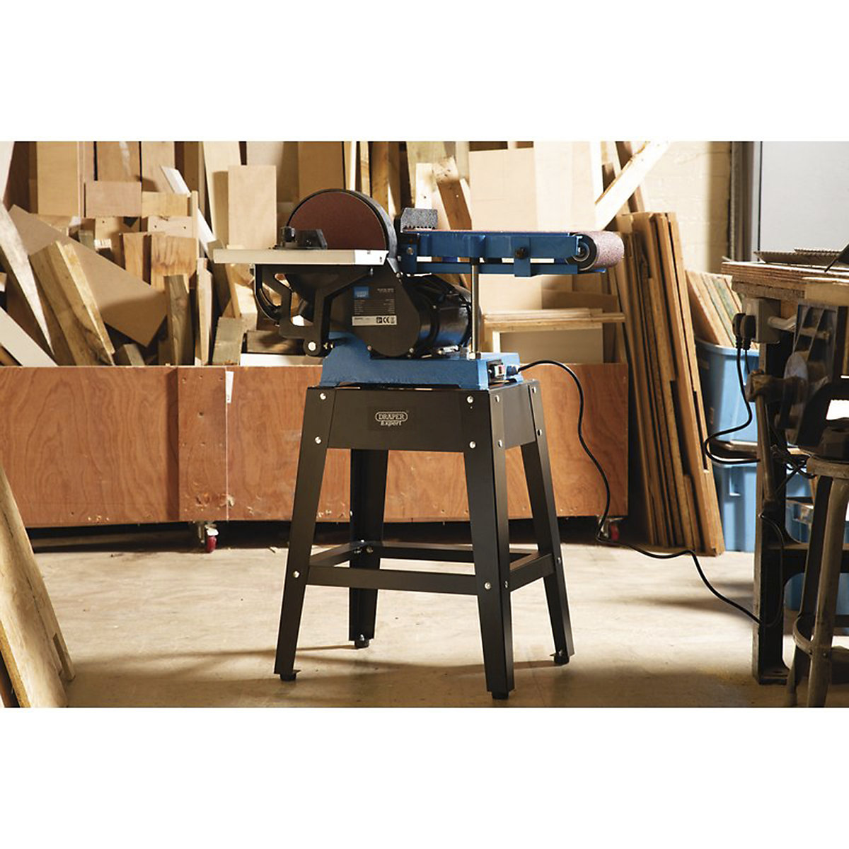 Draper Expert Belt & Disc Sander with Tool Stand | 750W (Product illustration 3)-2