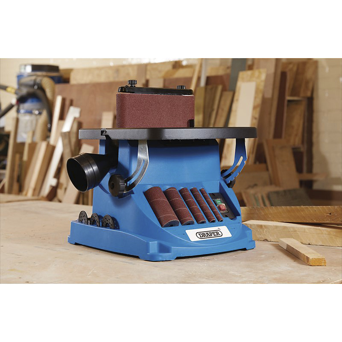 Draper Oscillating Spindle & Belt Sander | 450W (Product illustration 2)-1