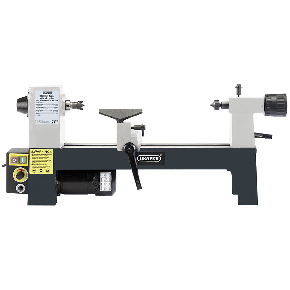 Draper Variable Speed Mini Wood Lathe | 250W, Draper Variable Speed Mini Wood Lathe | 250W, Draper Variable Speed Mini Wood Lathe | 250W-0