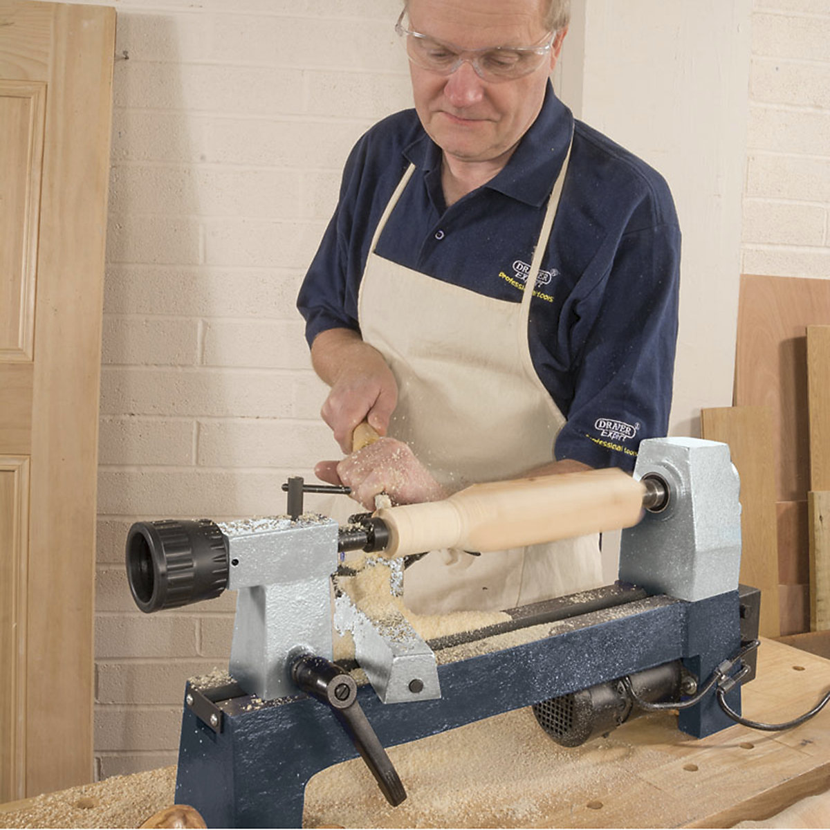 Draper Variable Speed Mini Wood Lathe | 250W (Product illustration 3)-2