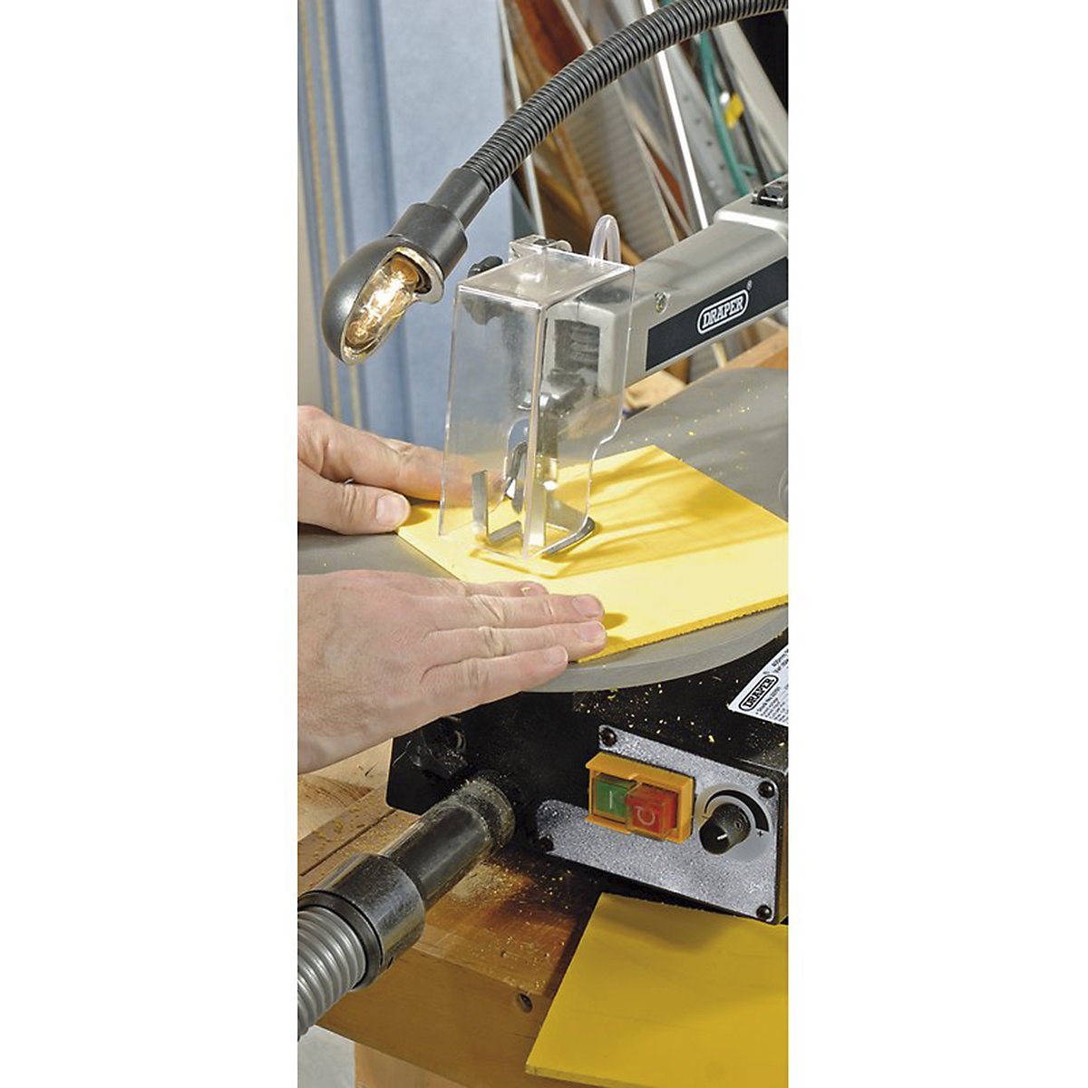 Draper Variable Speed Scroll Saw with Flexible Drive Shaft and Worklight | 90W (Product illustration 5)-4