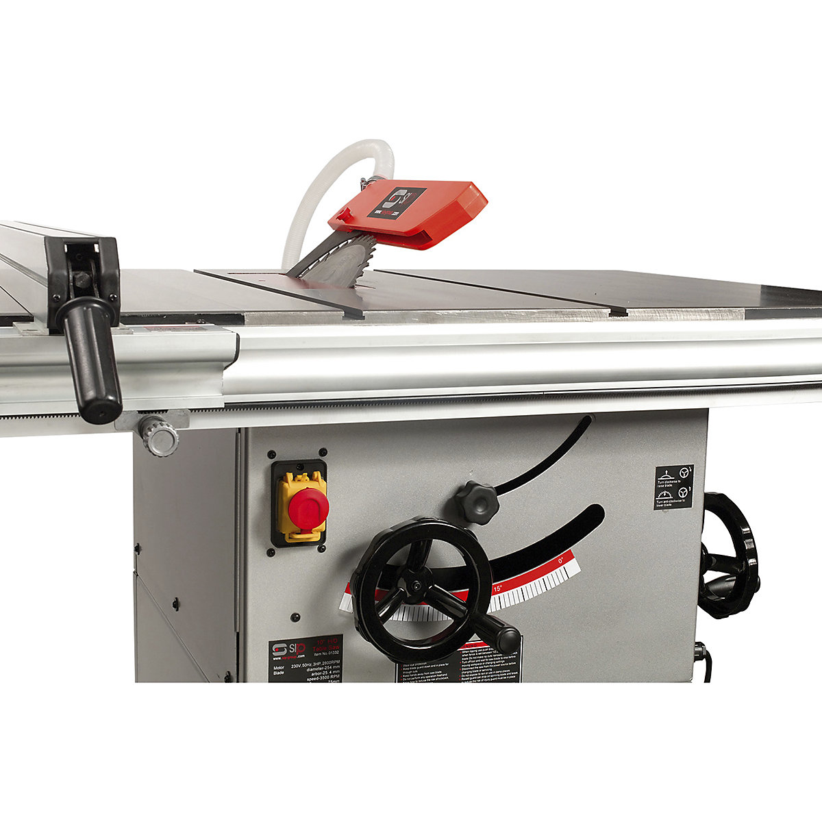 SIP 10" Professional Cast Iron Table Saw (Product illustration 3)-2