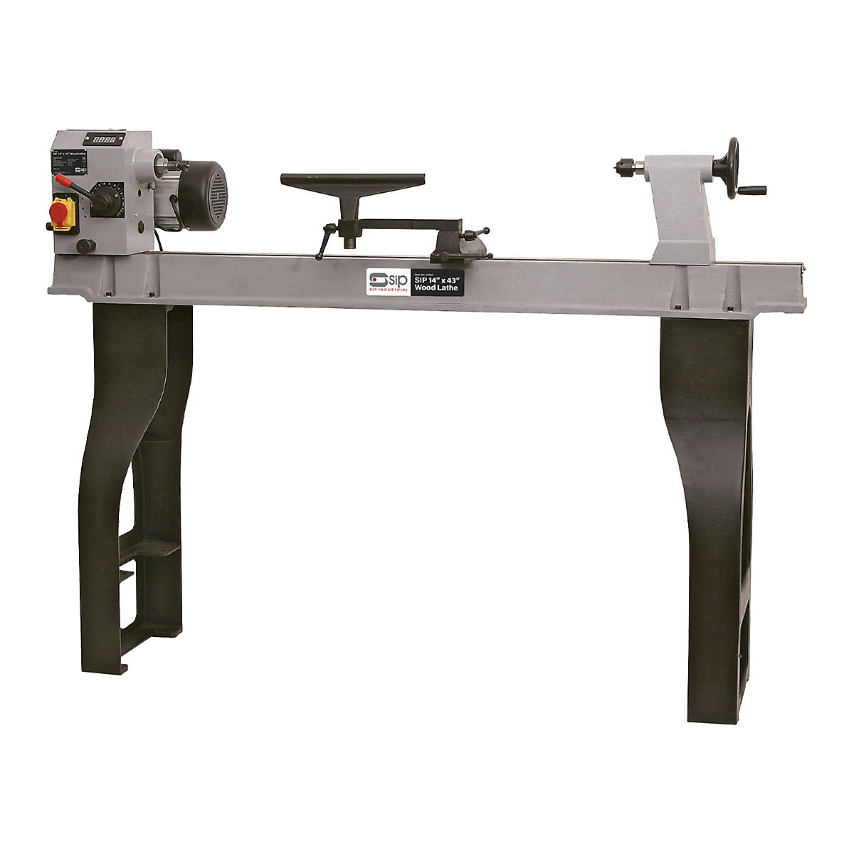 SIP 14" x 43" Swivel Head Wood Lathe, SIP 14" x 43" Swivel Head Wood Lathe, SIP 14" x 43" Swivel Head Wood Lathe | 1600h x 1160w x 450d mm-0
