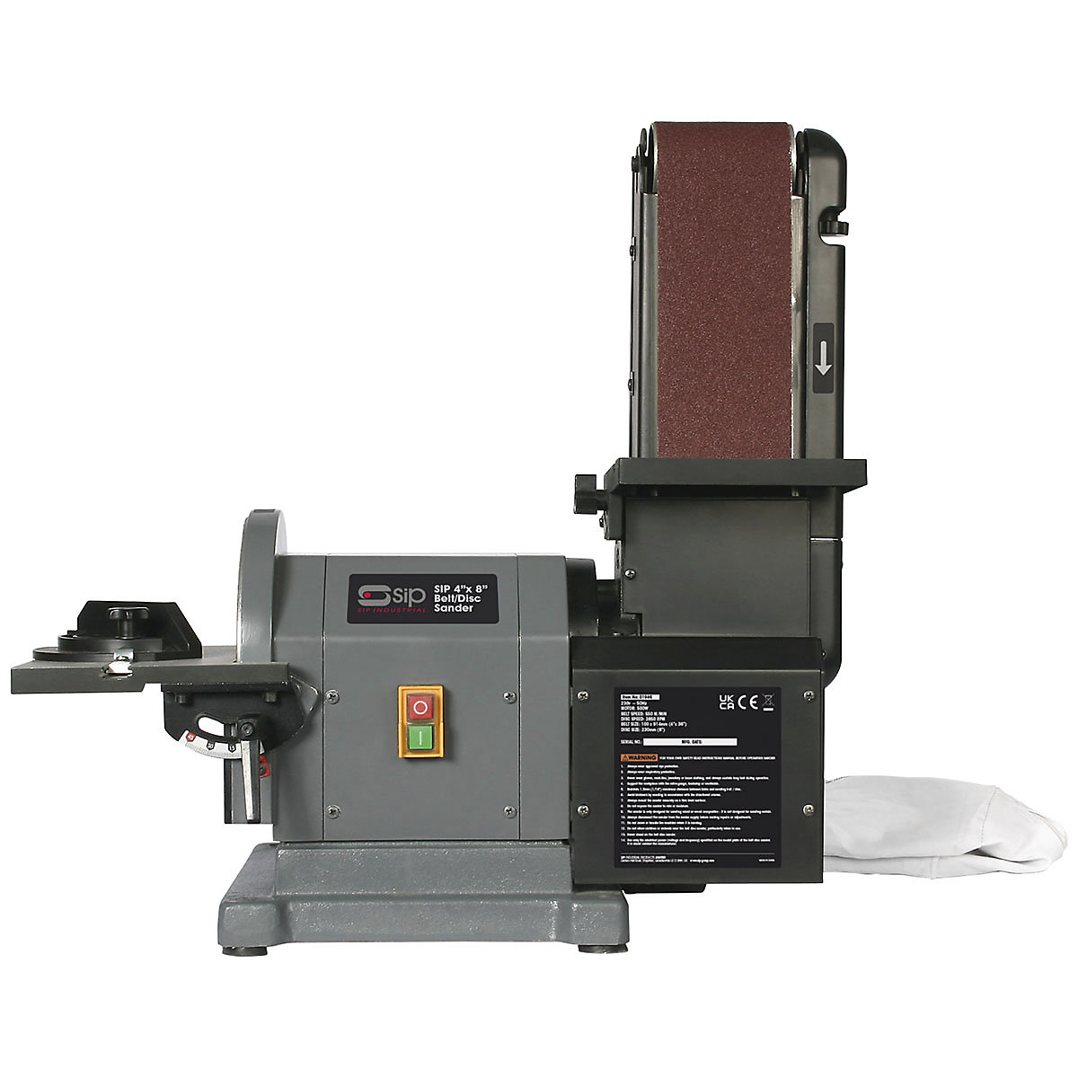 SIP 4" x 8" Belt Disc Sander (Product illustration 2)-1