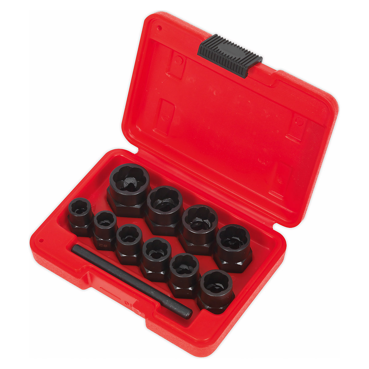Sealey 11pc Bolt Extractor Set | 3/8"Sq Drive or Spanner (Product illustration 2)-1