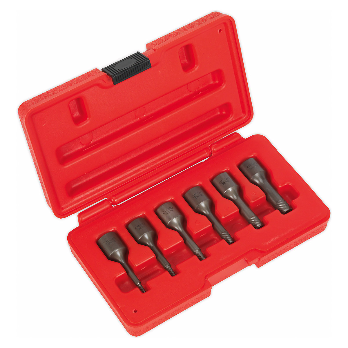 Sealey 6pc Screw Extractor Set | 3/8"Sq Drive, Sealey 6pc Screw Extractor Set | 3/8"Sq Drive, Sealey Screw Extractor Set | 3/8"Sq Drive | 6pc-0