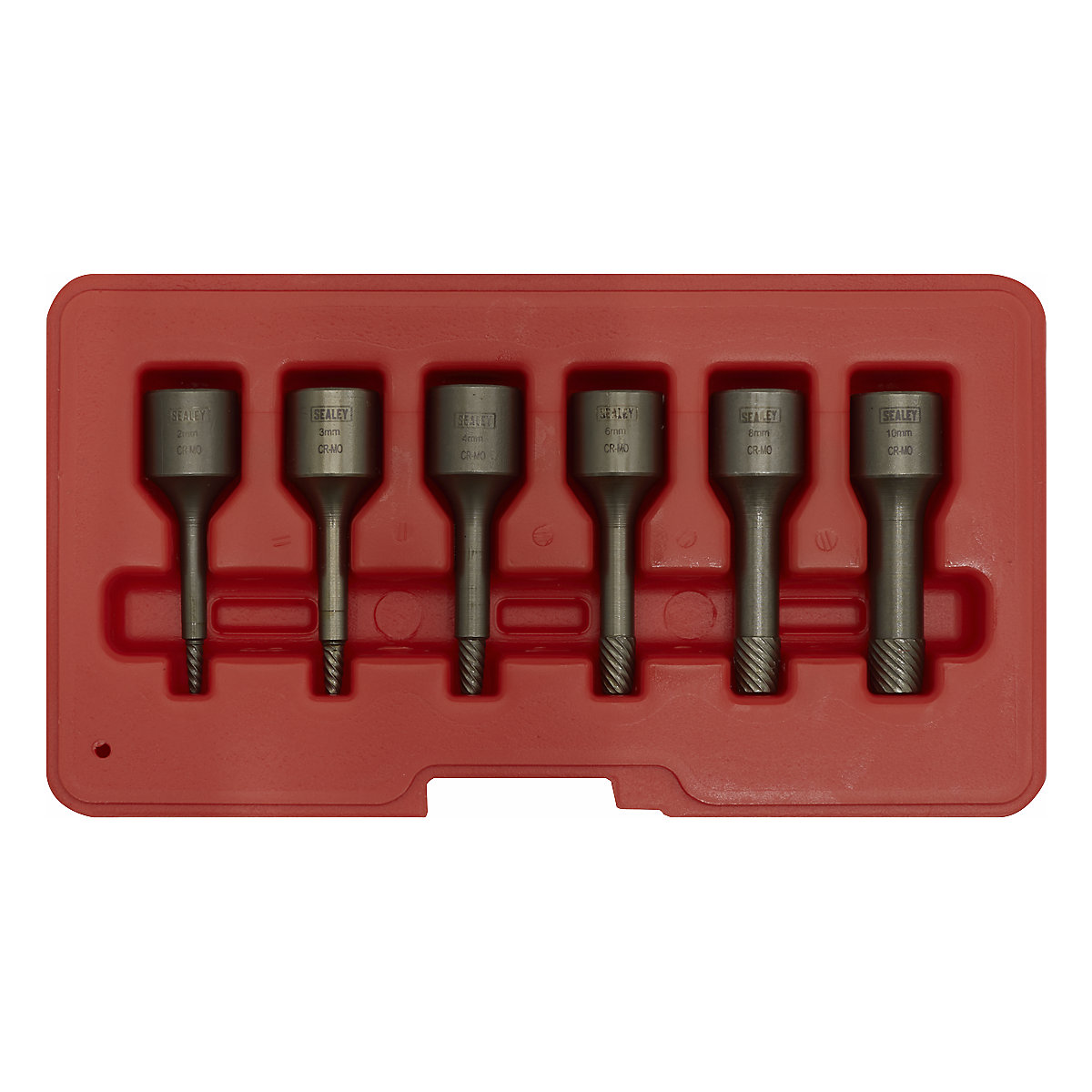 Sealey 6pc Screw Extractor Set | 3/8"Sq Drive (Product illustration 2)-1