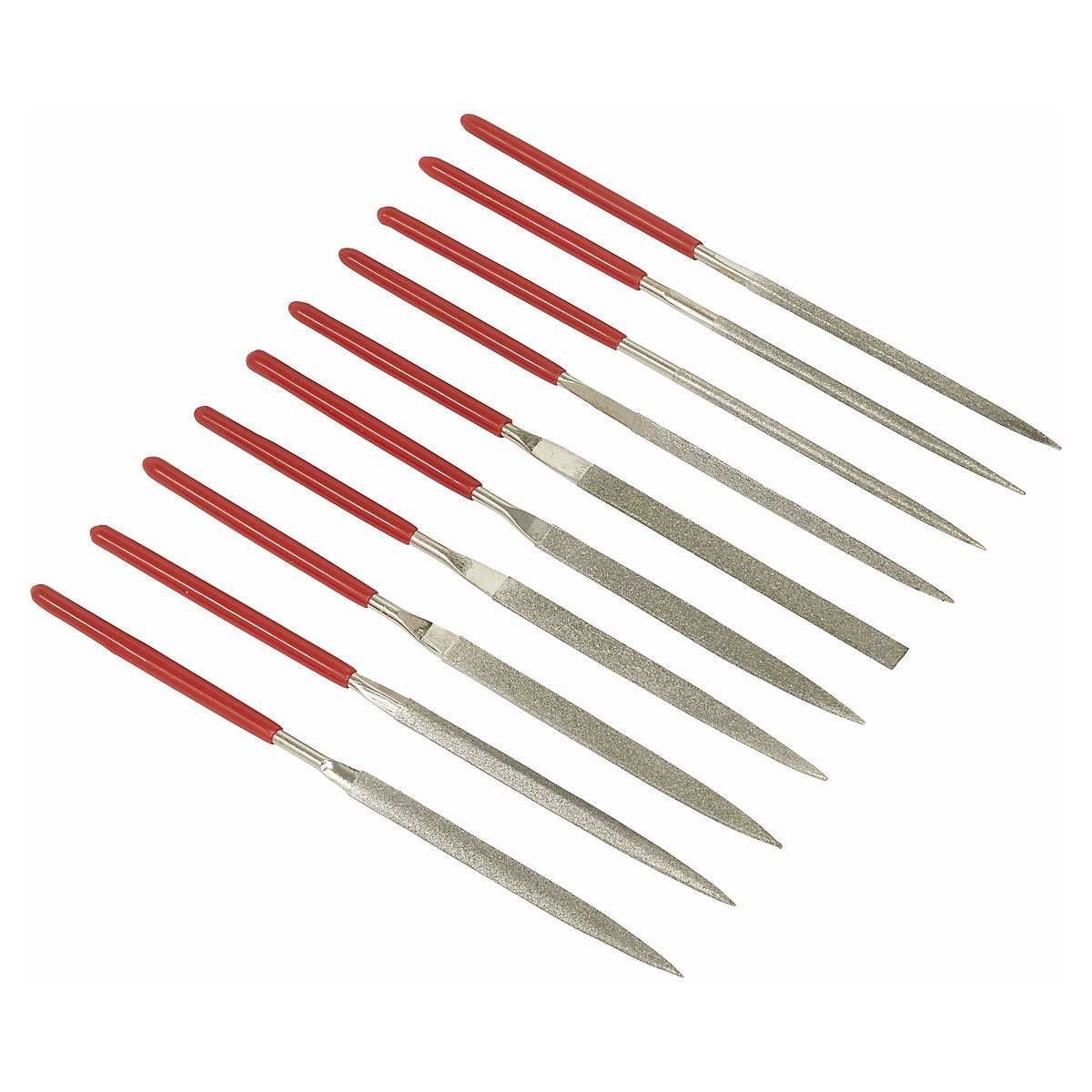 Sealey Diamond Needle File Set | 10pc (Product illustration 2)-1