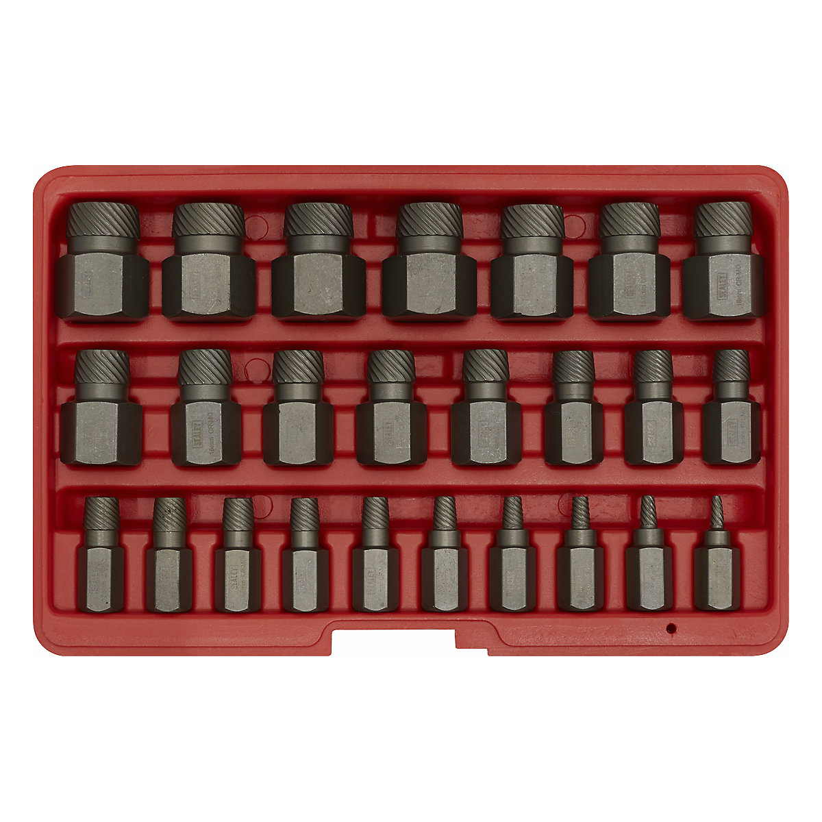 Sealey Multi-Spline Screw Extractor Set | 25pc (Product illustration 2)-1