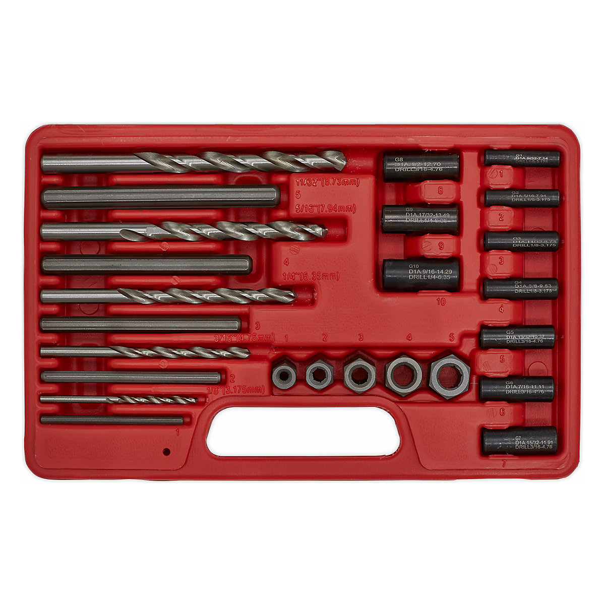 Sealey Stud Extractor Set | 25pc (Product illustration 2)-1