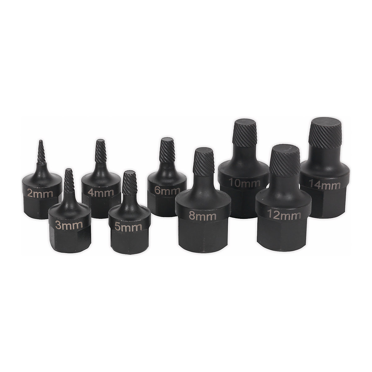 Sealey Stud Extractor Set | 9pc (Product illustration 2)-1