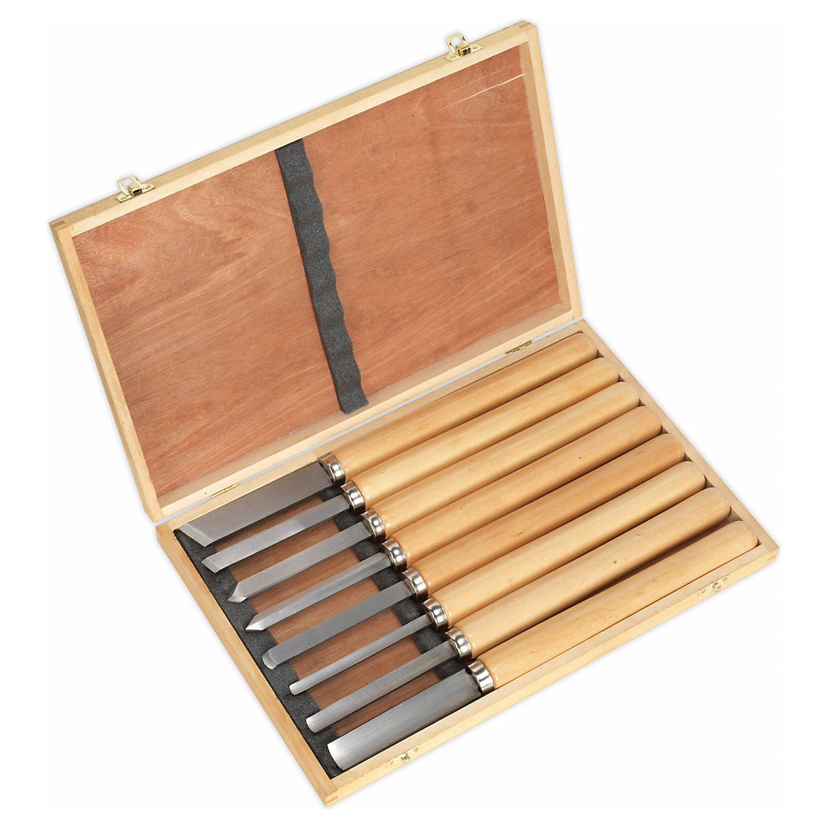 Sealey Wood Turning Chisel Set | 8pc (Product illustration 4)-3