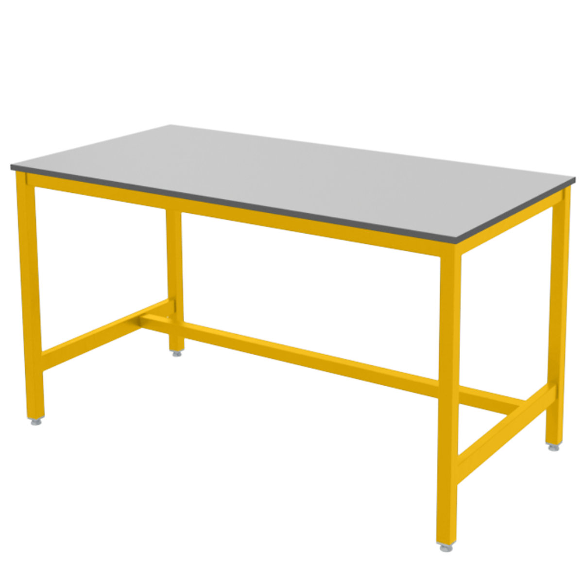 BiGDUG Fully Welded ESD Workbenches, BiGDUG Fully Welded ESD Workbenches, BiGDUG Fully Welded ESD Workbench | 840h x 1200w x 600d mm | Yellow | T-Bar | 500kg UDL-0