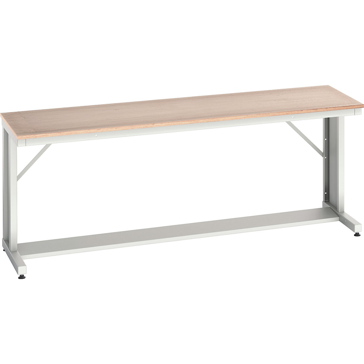 Bott Verso Cantilever Benches, Bott Verso Cantilever Benches, Bott Verso Cantilever Bench | 780h x 2000w x 600d mm | Light Grey | MPX Worktop | 200kg UDL-0