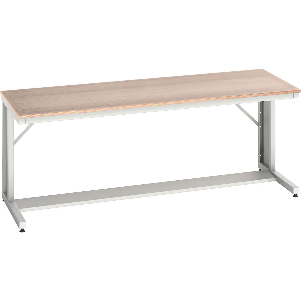 Bott Verso Cantilever Benches, Bott Verso Cantilever Benches, Bott Verso Cantilever Bench | 780h x 2000w x 800d mm | Light Grey | MPX Worktop | 200kg UDL-0