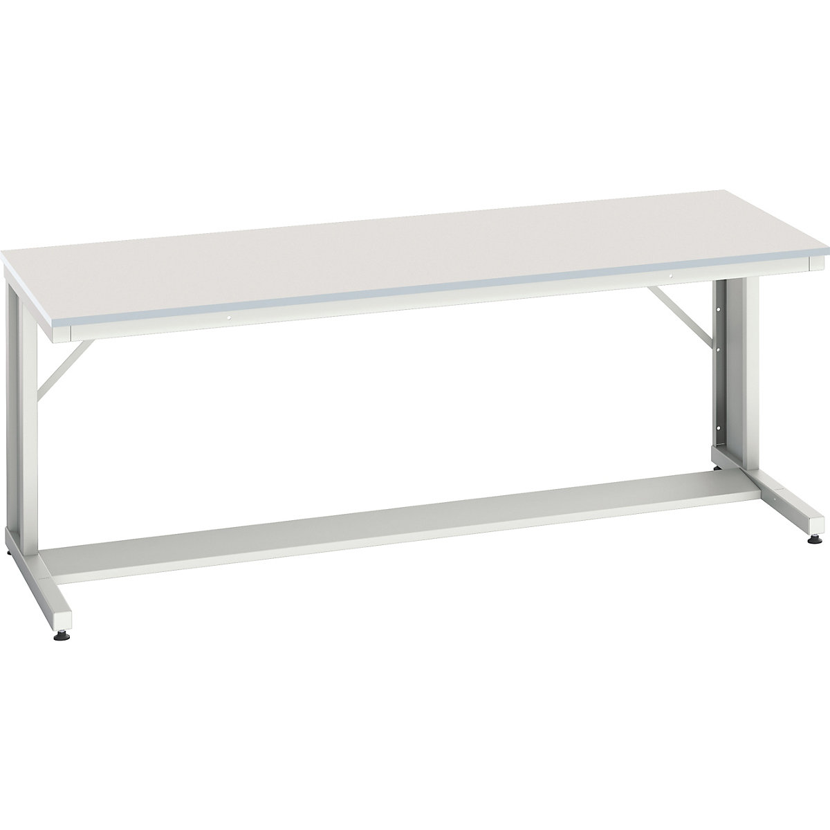 Bott Verso Cantilever Benches, Bott Verso Cantilever Benches, Bott Verso Cantilever Bench | 780h x 2000w x 800d mm | Light Grey | MFC Worktop | 150kg UDL-0