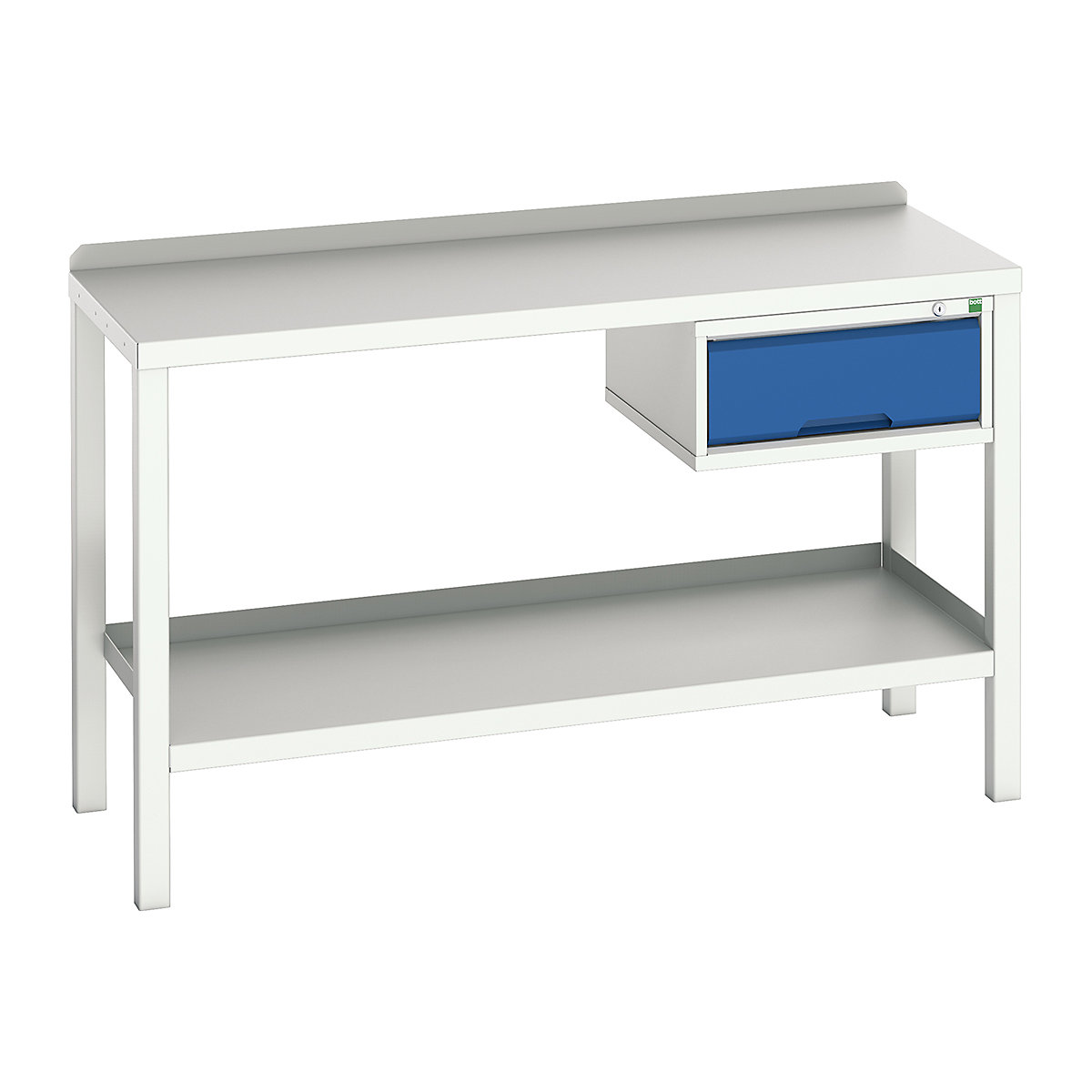 Bott Verso Fully Welded Benches, Bott Verso Fully Welded Benches, Bott Verso Welded Bench | With Drawer | 910h x 1500w x 600d mm | Blue | Steel Worktop | 400kg UDL-0