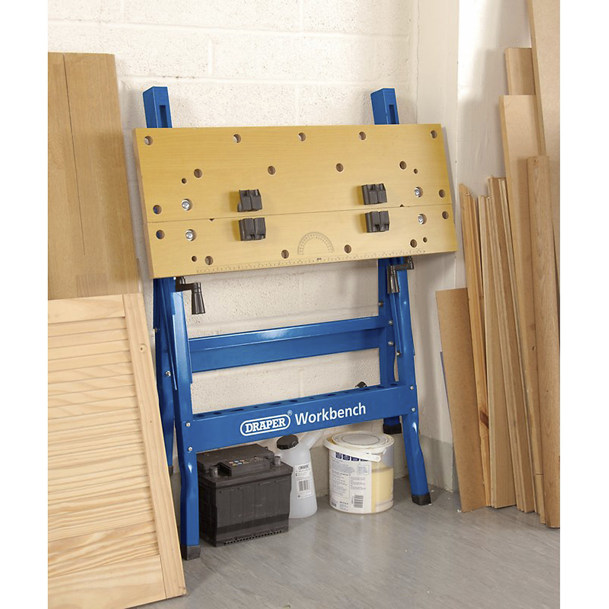 Draper Fold Down Workbench | 800mm (Product illustration 2)-1