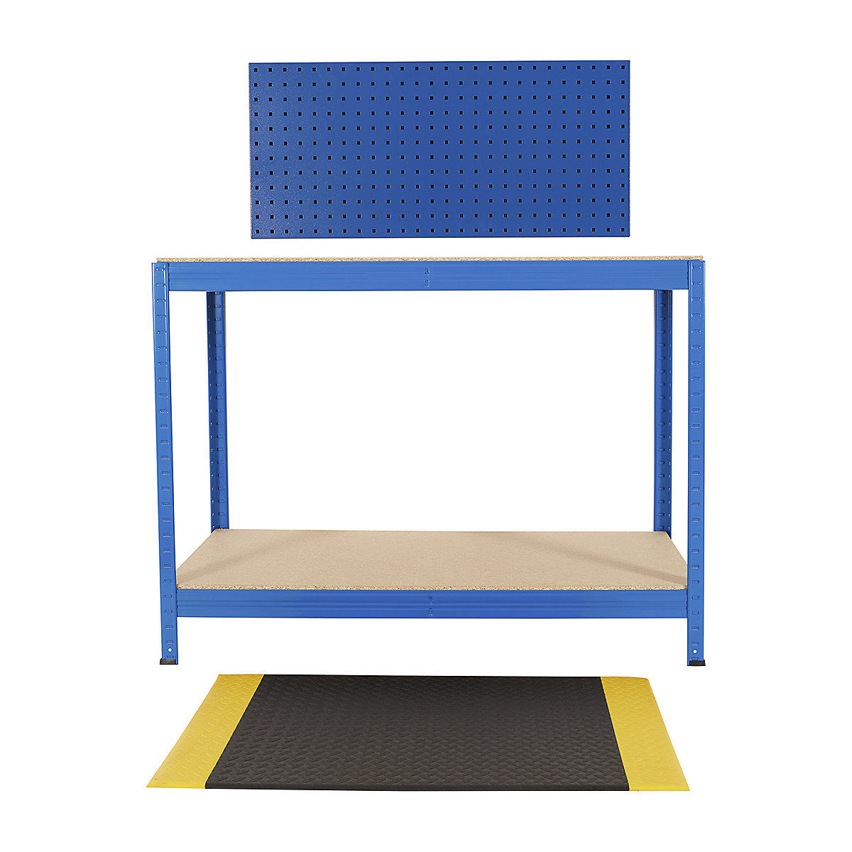 BiGDUG Garage Home Workshop Kit, BiGDUG Garage Home Workshop Kit, BiGDUG Garage Home Workshop Kit | 900h x 1200w x 600d mm Workbench | Chipboard Worktop | Perforated Tool Panel | Anti Fatigue Mat-0
