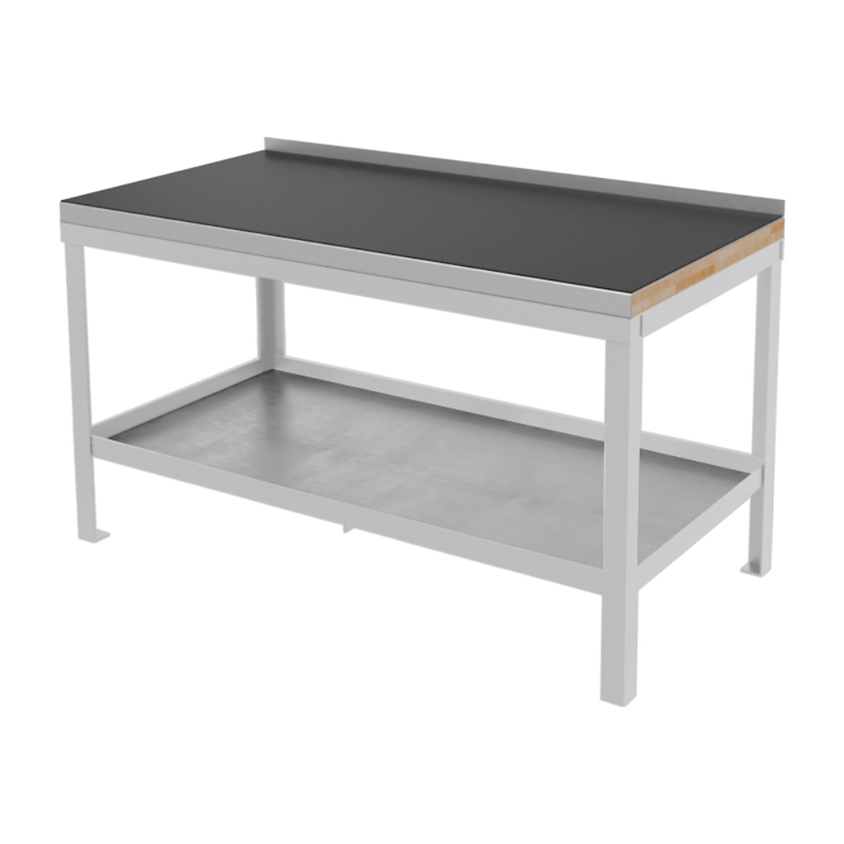 BiGDUG Super Heavy Duty Workbenches, BiGDUG Super Heavy Duty Workbenches, BiGDUG Super Heavy Duty Bench | 840h x 1200w x 600d mm | Light Grey | Rubber Over Steel Worktop | 1500kg UDL-0