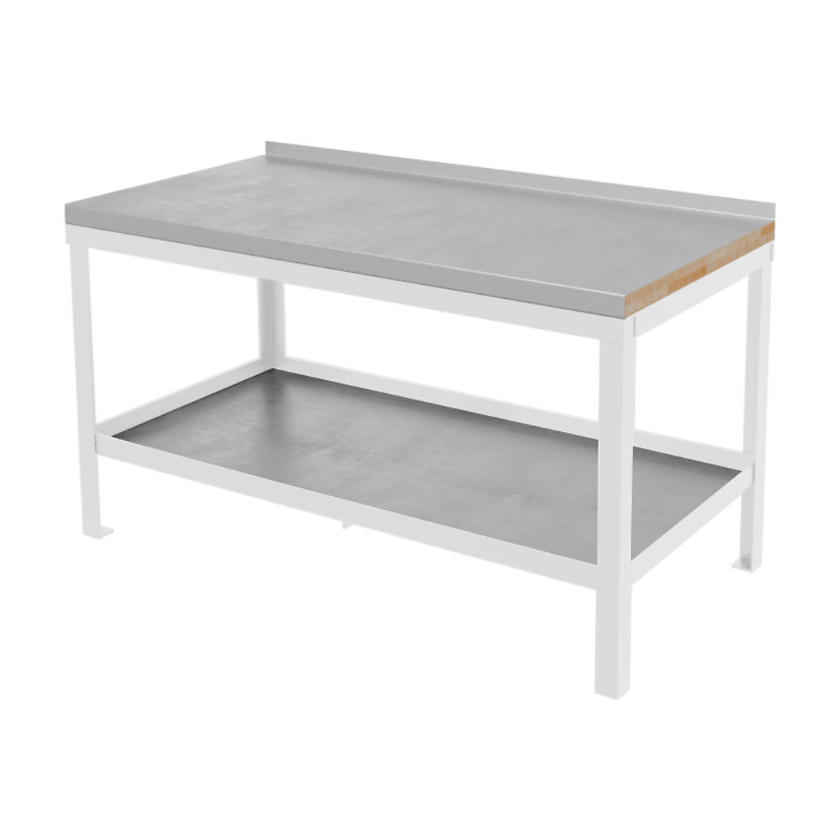 BiGDUG Super Heavy Duty Workbenches, BiGDUG Super Heavy Duty Workbenches, BiGDUG Super Heavy Duty Bench | 840h x 1200w x 600d mm | White | Steel Worktop | 1500kg UDL-0