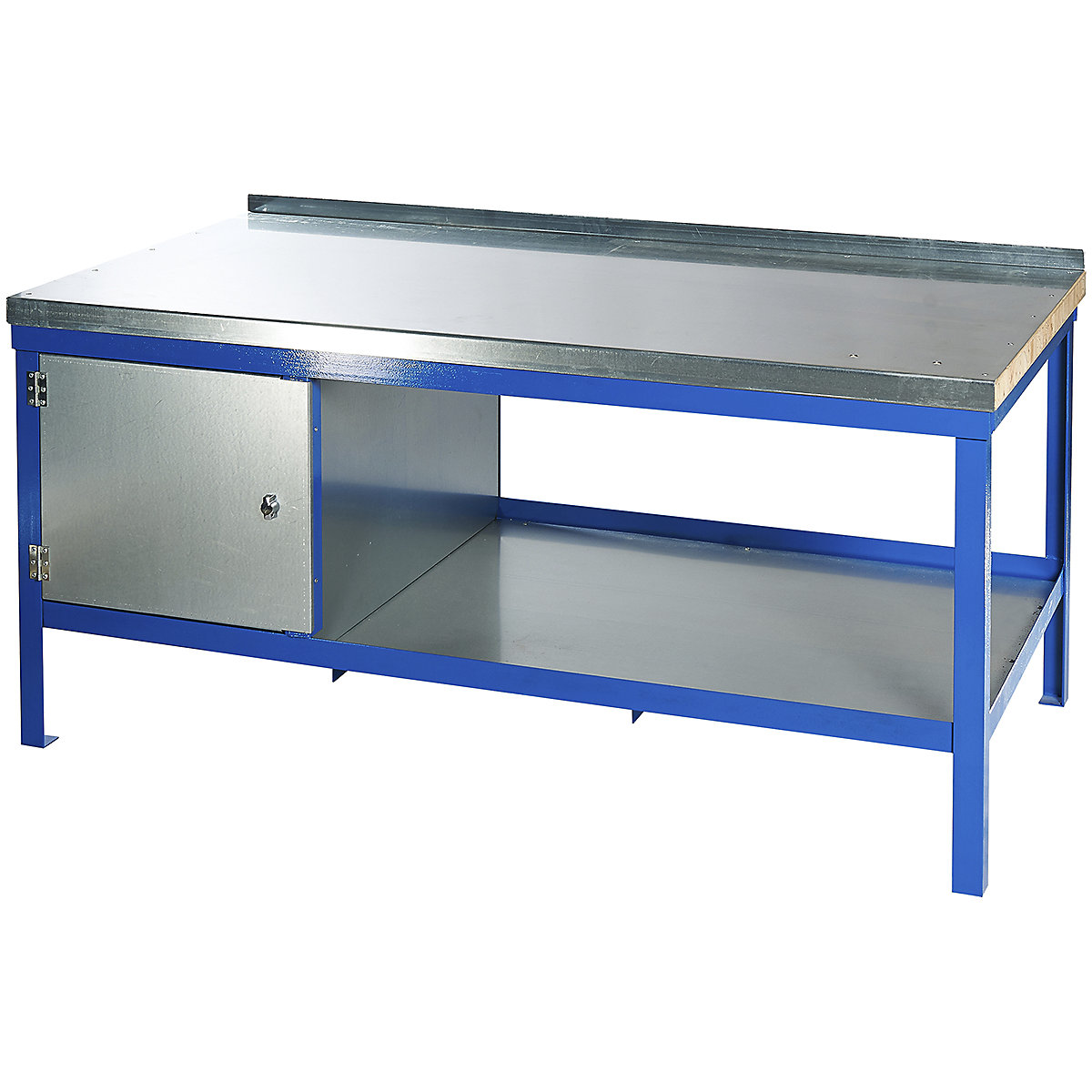 BiGDUG Super Heavy Duty Workbenches, BiGDUG Super Heavy Duty Workbenches, BiGDUG Super Heavy Duty Bench | 840h x 1200w x 900d mm | Blue | Steel Worktop | 1500kg UDL-1