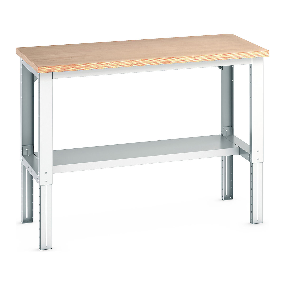 Bott Cubio Height Adjustable Framework Benches, Bott Cubio Height Adjustable Framework Benches, Bott Cubio Height Adjustable Framework Bench | 740 - 1140h x 1500w x 750d mm | Half Depth Shelf | MPX Worktop-0
