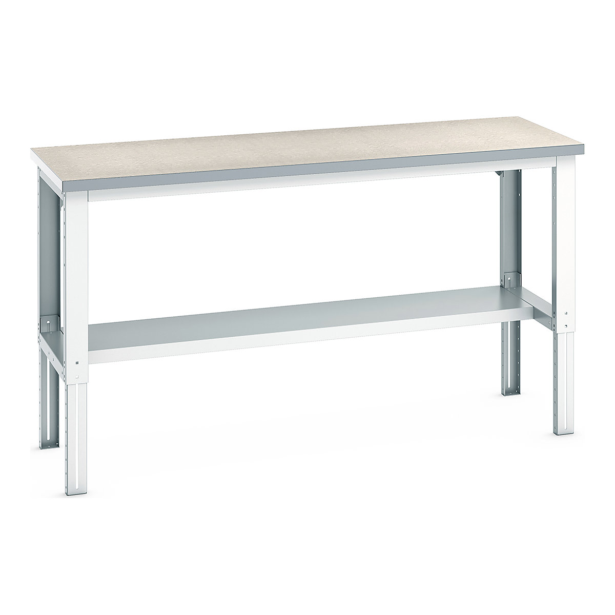 Bott Cubio Height Adjustable Framework Benches, Bott Cubio Height Adjustable Framework Benches, Bott Cubio Height Adjustable Framework Bench | 740 - 1140h x 2000w x 750d mm | Half Depth Shelf | Lino Worktop-0