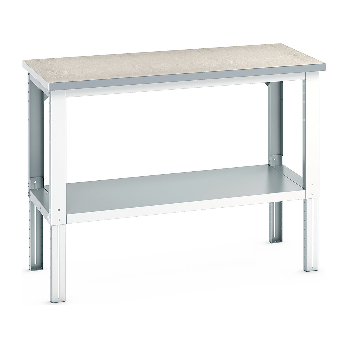 Bott Cubio Height Adjustable Framework Benches, Bott Cubio Height Adjustable Framework Benches, Bott Cubio Height Adjustable Framework Bench | 740 - 1140h x 1500w x 750d mm | Full Depth Shelf | Lino Worktop-0
