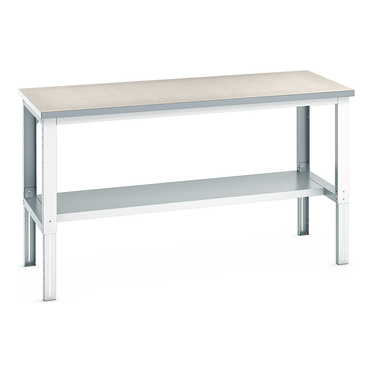 Bott Cubio Height Adjustable Framework Benches, Bott Cubio Height Adjustable Framework Benches, Bott Cubio Height Adjustable Framework Bench | 740 - 1140h x 2000w x 900d mm | Half Depth Shelf | Lino Worktop-0