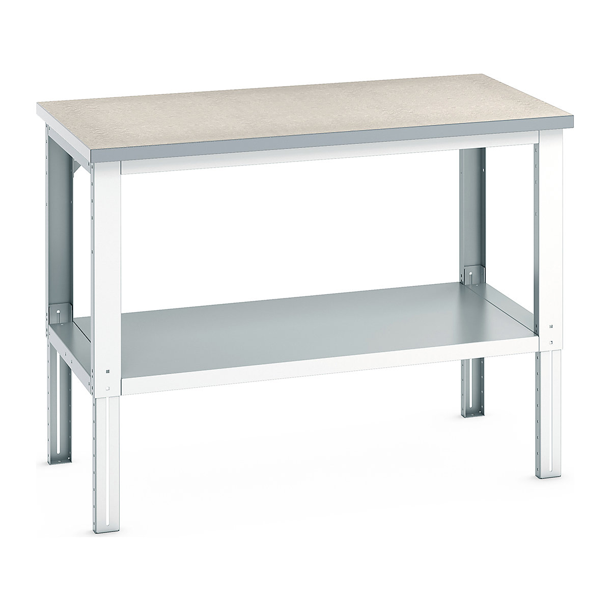 Bott Cubio Height Adjustable Framework Benches, Bott Cubio Height Adjustable Framework Benches, Bott Cubio Height Adjustable Framework Bench | 740 - 1140h x 1500w x 900d mm | Full Depth Shelf | Lino Worktop-0