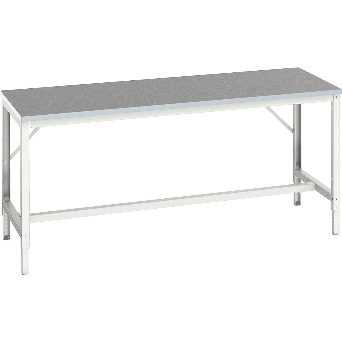 Bott Verso Height Adjustable Framework Benches, Bott Verso Height Adjustable Framework Benches, Bott Verso Height Adjustable Framework Bench | 780-930h x 2000w x 800d mm | T-Bar Base | Lino Worktop | 400kg UDL-0