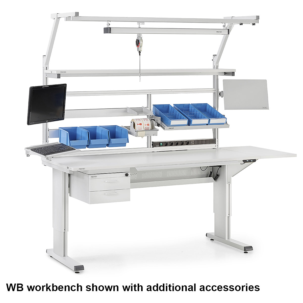 Treston WB Height Adjustable ESD Cantilever Workbench (Product illustration 2)-1