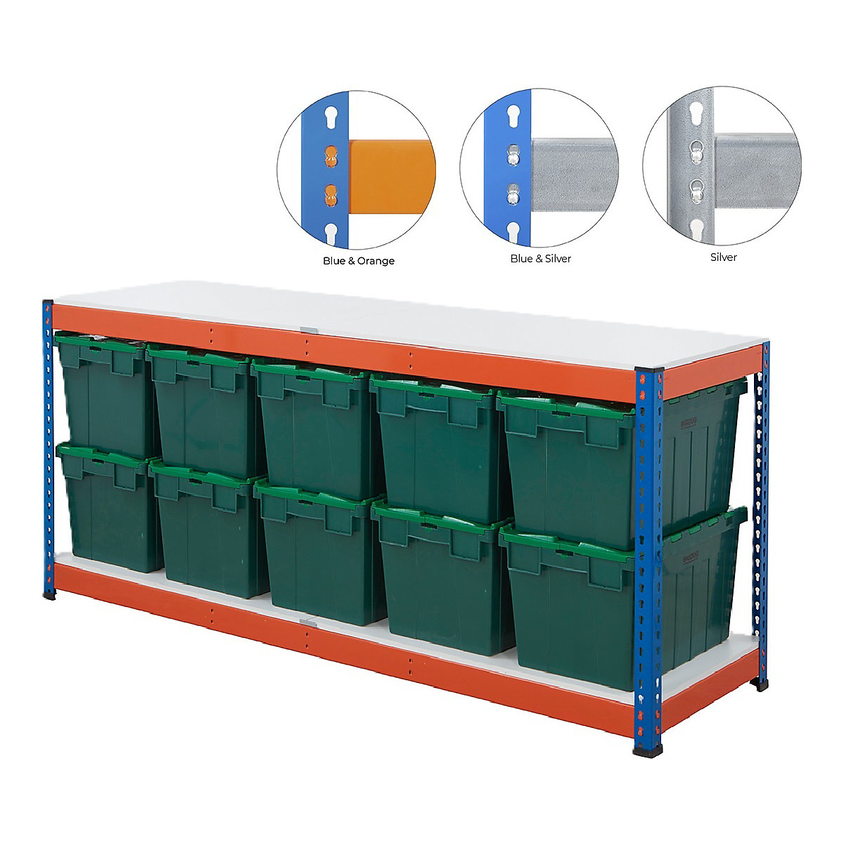 BiG400 Workbench With BiGDUG Euro Tote Boxes