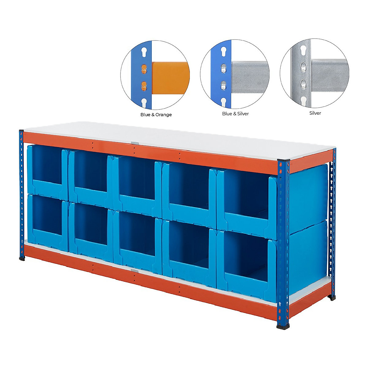 BiG400 Workbench With Correx Pick Bins