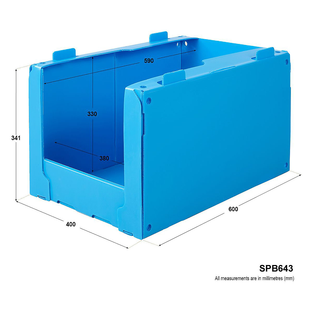 BiG400 Workbench With Correx Pick Bins (Product illustration 8)-7