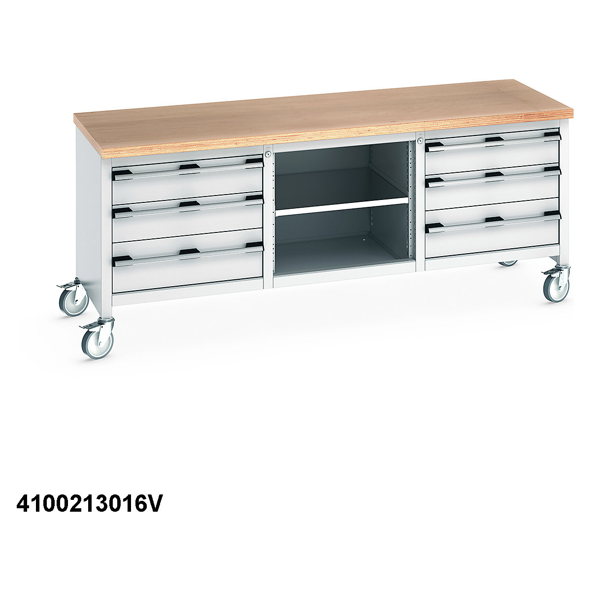 Bott Cubio Mobile Storage Bench | 2000 Wide (Product illustration 9)-8