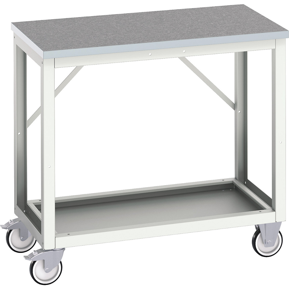 Bott Verso Mobile Benches, Bott Verso Mobile Benches, Bott Verso Mobile Bench | 930h x 1000w x 600d mm | Full Depth Lower Shelf | Lino Worktop | 300kg UDL-0