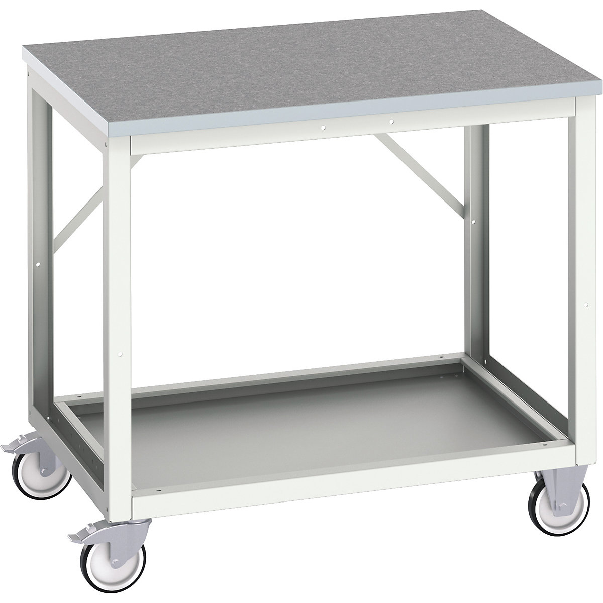 Bott Verso Mobile Benches, Bott Verso Mobile Benches, Bott Verso Mobile Bench | 930h x 1000w x 800d mm | Full Depth Lower Shelf | Lino Worktop | 300kg UDL-0