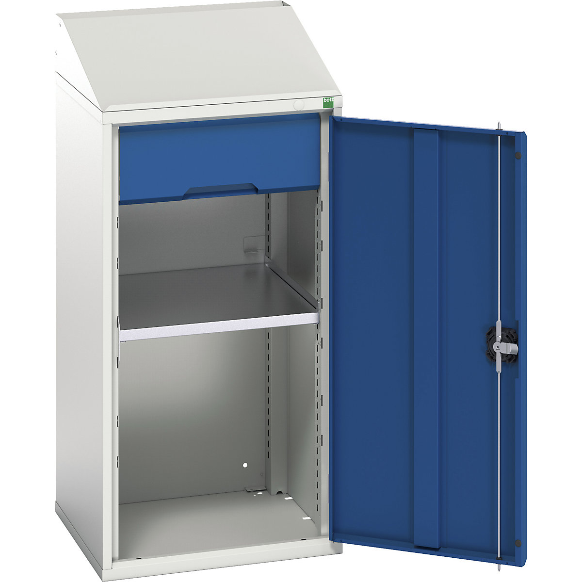 Bott Verso Lecterns, Bott Verso Lecterns, Bott Verso Lectern | 1130h x 525w x 550d mm | 1 Shelf & 1 Drawer | Blue-0