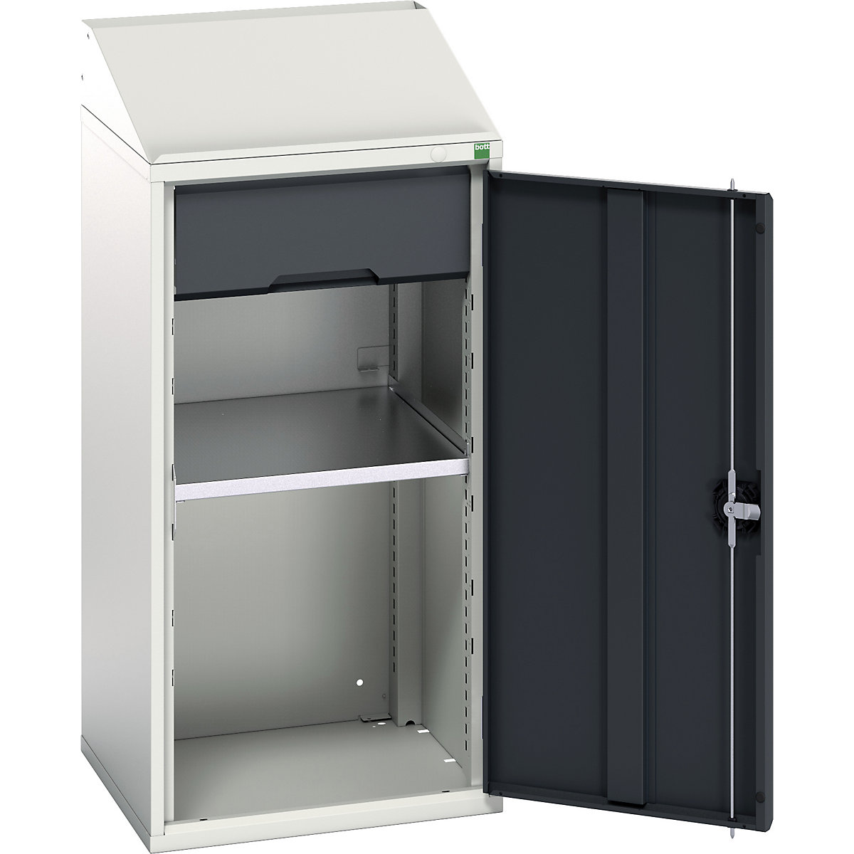 Bott Verso Lecterns, Bott Verso Lecterns, Bott Verso Lectern | 1130h x 525w x 550d mm | 1 Shelf & 1 Drawer | Anthracite Grey-0