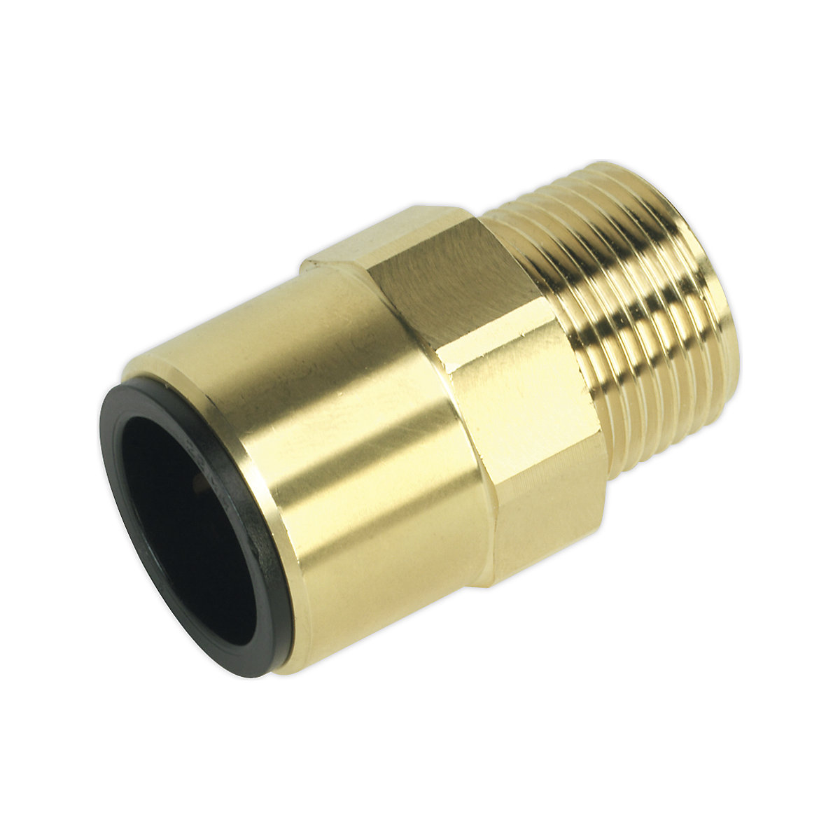 JG Speedfit Brass Straight Adaptors, JG Speedfit Brass Straight Adaptors, JG Speedfit Brass Straight Adaptors | Ø22mm Pipe OD | 3/4"BSPT Stem OD-0