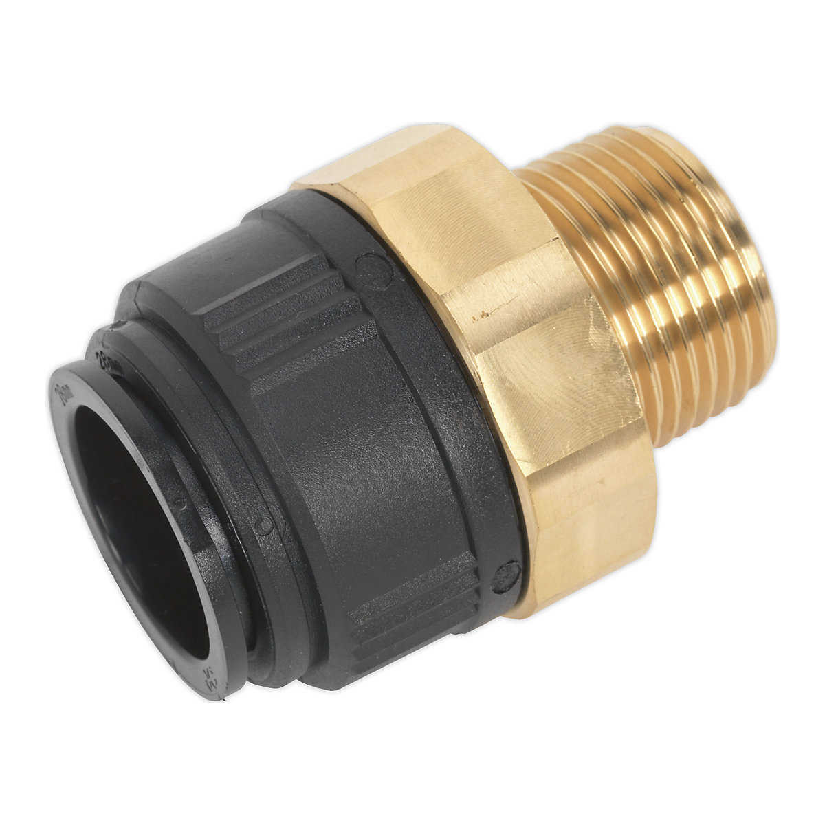 JG Speedfit Brass Straight Adaptors, JG Speedfit Brass Straight Adaptors, JG Speedfit Brass Straight Adaptors | Ø28mm Pipe OD | 1"BSPT Stem OD-0