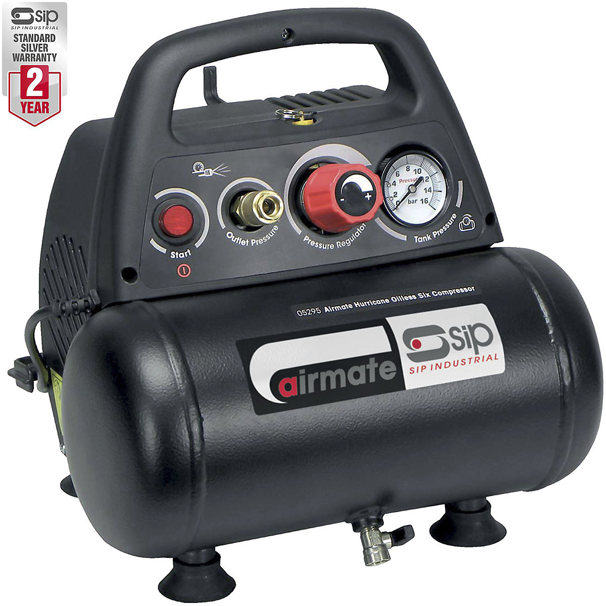 SIP Direct Drive Compressor | 6 Litre (Product illustration 2)-1